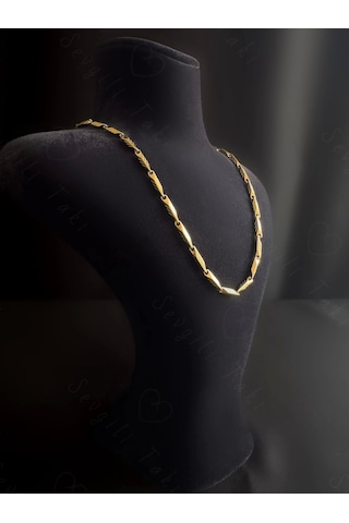 Melon Zincir Gold Çelik Kolye Allure Serisi