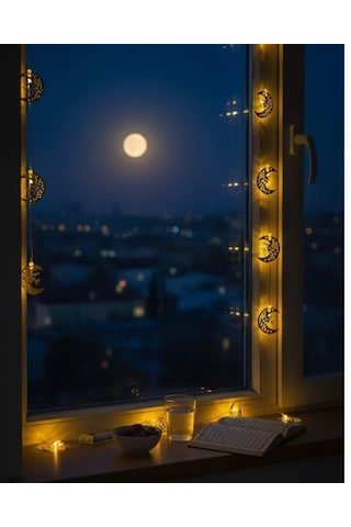Dekoratif Minareli Hilal Led Işık Metal Gövdeli Ramazan Aydınlatma Belirtilmemiş 67655228