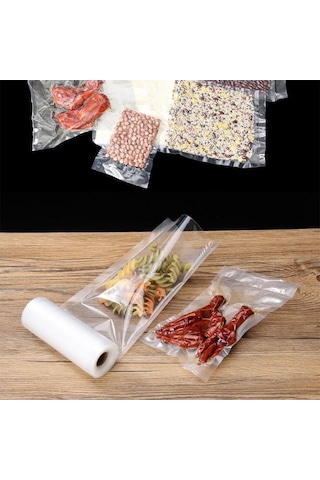 Rulo Vakum Torbası - Tek Yüzeyi Tırtıklı- 12 Cm X 15 Mt