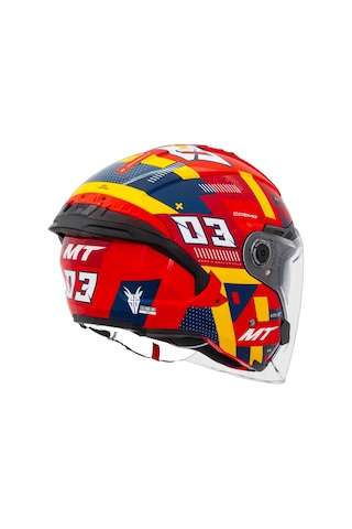 Mt Cosmo Sv Sergio Garcia E5 Parlak Açık Kask Kırmızı
