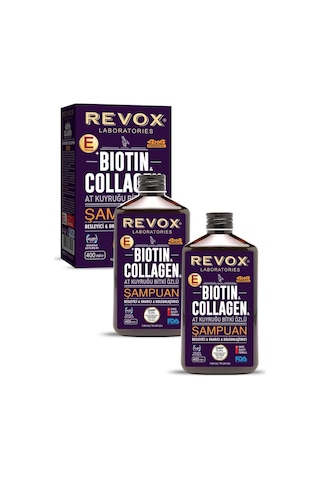 Revox Biotin ve Collagen At Kuyruğu Bitki Özlü Şampuan 2 x400 ML Revox Biotin ve Collagen At Kuyruğu Bitki Özlü Şampuan 2 x400 ML