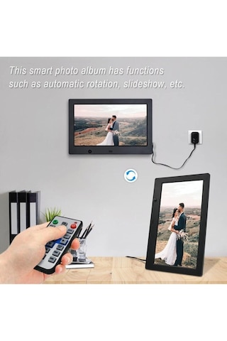 Tr Dijital Fotoğraf Çerçevesi Otomatik Slayt Gösterisine Sahip 7 Inç Lcd Usb/sd Mp3/mp4 Çalar Siyah Diğer