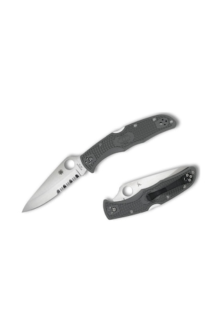 Spyderco Endura 4 Black Lightweight Combinationedge Kamp Çakı Siyah
