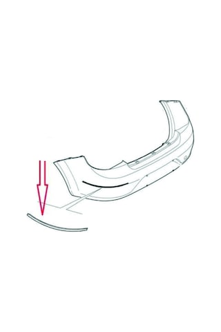 Fiat Linea Arka Tampon Kenar Çıtası Krom Sağ & Sol Takım 7354576