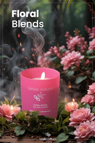 Bade Natural Soya Mumu Floral Blends %100 Doğal Ve Vegan