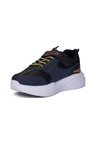 Nstil Günlük Erkek Çocuk Spor Ayakkabı Cırtlı Lastik Bağcık Garaj Detaylı Taban Rahat Sneaker 58272 Lacivert