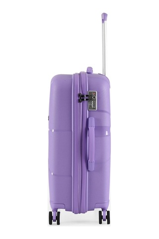 Ççs 5264 Polipropilen Büyük Boy Valiz Mor