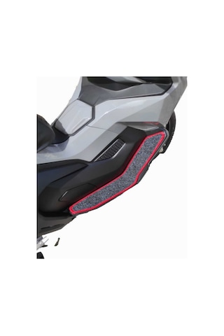 Motosiklet Aksesuar Koruyucu Paspas Falcon C Max 155 Uyumlu Kırmızı Kenar Overloklu