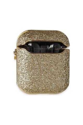 Apple, Uyumlu AirPods 2 2.nesil Spell Simli Kılıf - Gold