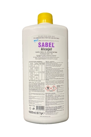 Sabel Alcojel Alkol Bazlı El Dezenfektanı 1 L