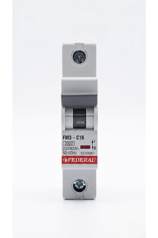 12 Adet Federal 1x16 A C Tipi 3ka Otomatik Sigorta Fm3-c 9ec-c0331-0d16