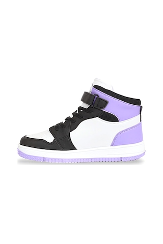 Kidessa 1517 Anatomik Taban Unisex Çocuk Ve Genç Boğazlı Sneakers Siyah Mor