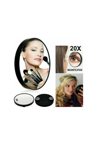 Makyaj Aynası 10/20/30x Büyüteçli Ayna Siyah 10x 10x Siyah 10x-10x Siyah 10x-10x Diğer