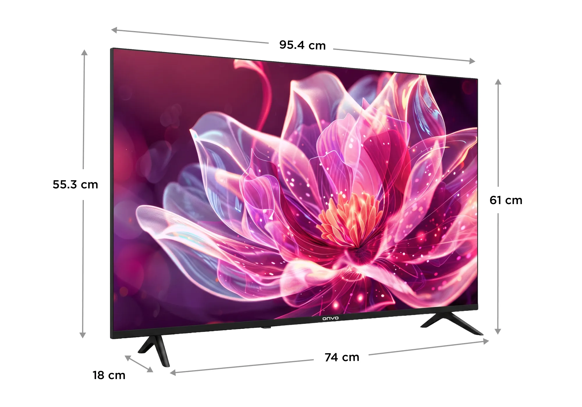 Onvo 43VQ80F3FA 43" 109 Ekran Uydu Alıcılı Full HD Whaleos QLED TV