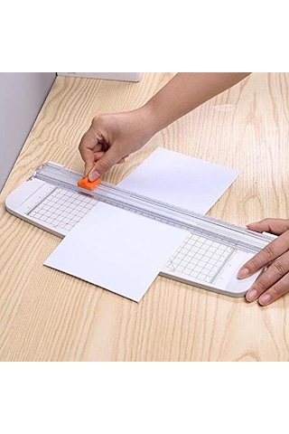 Sürgülü Güvenlikli Giyotin Kağıt Kesme Makinası