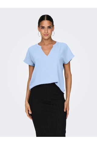Jdy Jdylion Life S/s Top Wvn Noos Kadın Bluz 15249287 Mavi