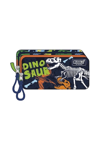 Muggle Mu-9162 Dino Koleksiyonu Kalem Çantası Çok Renkli
