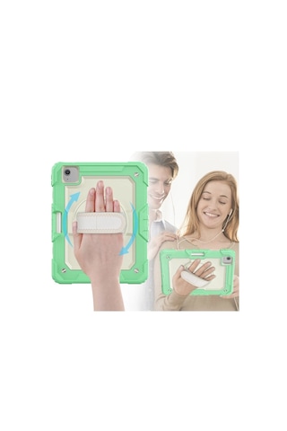Apple İpad Pro 11 2020 Kılıf Strap New Tablet Kapak - Yeşil Arka Kapak