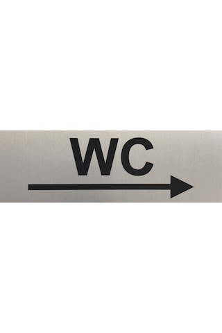 Wc Tuvalet Tabelası Kapı Yönlendirme Levhası 15Cm X 5Cm (374323604)