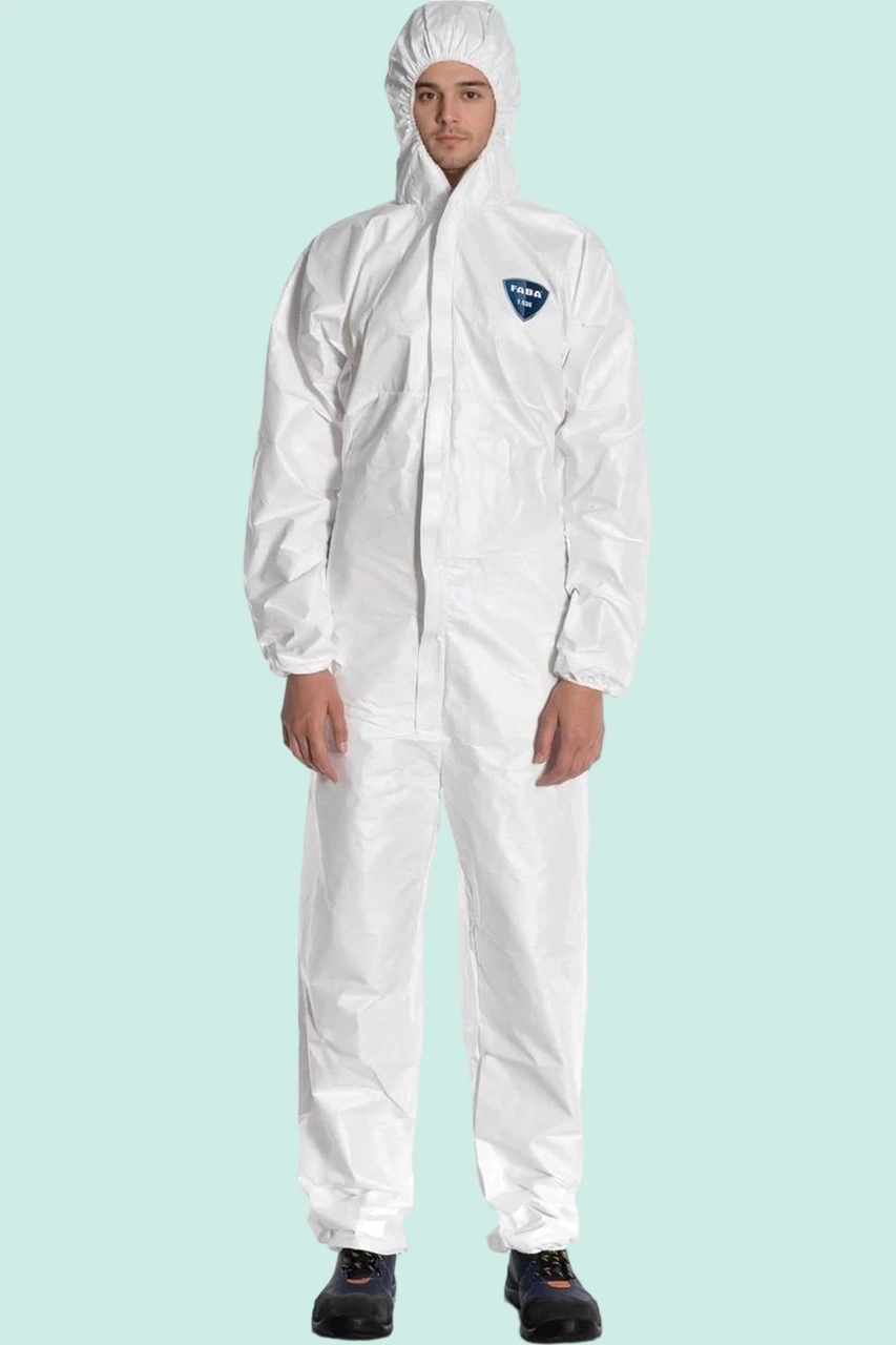 Tek Kullanımlık Koruyucu Tulum İş Güvenliği 530 Faba Tip Antistatik Nefes Alabilir