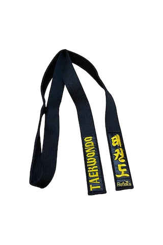 Refleks Spor Taekwondo Siyah Kuşak Nakışlı Tekvando Siyah