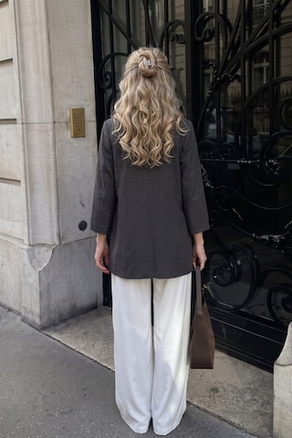 Armonika Kadın Antrasit Cepli Oversize Ceket Arm-26k001005