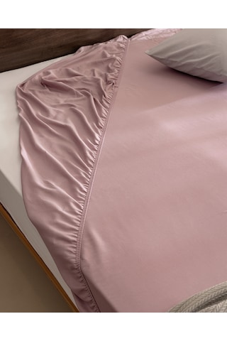 Ciel Tek Kişilik Plus %100 Pamuk Lastikli Saten Çarşaf - Açık Mürdüm 8684427179567 Çok Renkli