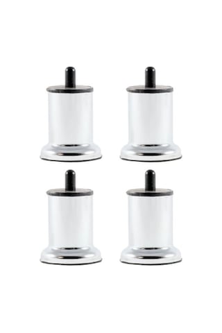 Ademkocplastik 8 Cm Asena Pimli Metal Baza Kanepe Koltuk Ayağı (4 Adet)