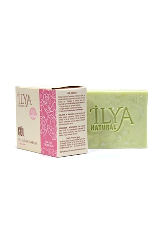 İlya Natural Gül Özlü Hatay'ın %100 Doğal El Yapımı Banyo Sabunu 100 G