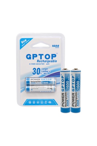 Powermaster Pm-9539 Şarjlı 1600 Mah 1.2v İnce Kalem Aaa Pil 2'li Paket