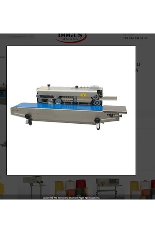 Lavıon Frb-770 I Yürüyen Bantlı Naylon Torba Ağzı Yapıştırma Makinası C Dikiş Makinesi+masa