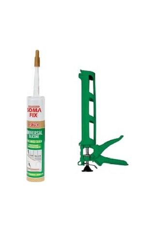 Somafix Genel Amaçlı Şeffaf Silikon Tabanca Set Şeffaf Şeffaf