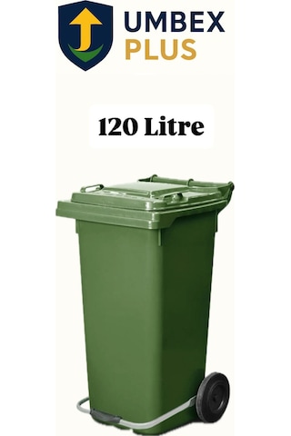 Plastik Metal Pedallı Çöp Konteyneri 120 Litre Konteyner - Isıya Dayanıklı Malzeme - Yeşil Plastik Metal Pedallı Çöp Konteyneri 120 Litre Konteyner - Isıya Dayanıklı Malzeme - Yeşil