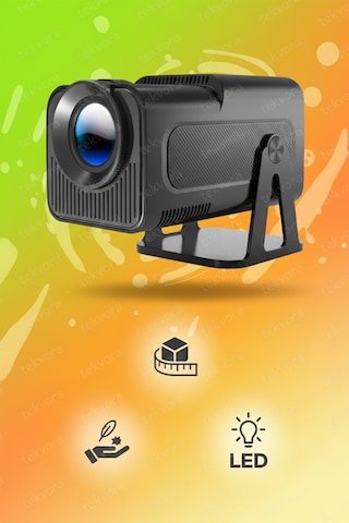 Mini Akıllı Led Projeksiyon Kablosuz Ekran Yansıtma Hdmı & Usb Taşınabilir Sinema Deneyimi