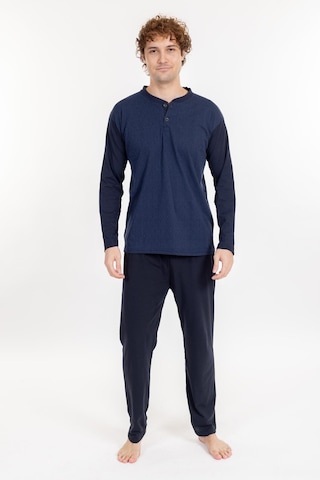 Erkek 1004 Jakarlı Süprem Pijama Takımı Lacivert Lacivert