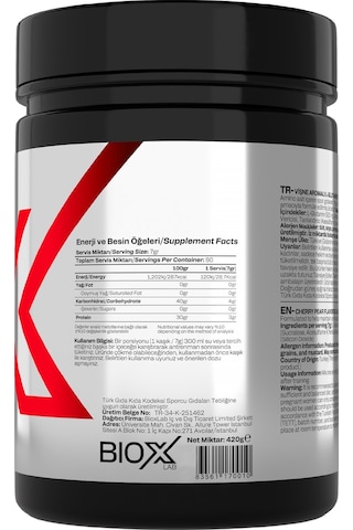 Glutamine Vişne Aromalı - 420 Gr - 60 Servis Amino Asit Glutamin