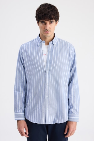 D'S Damat Ds Damat Comfort Lacivert Çizgili Gömlek 6hc02hd10304m Çok Renkli