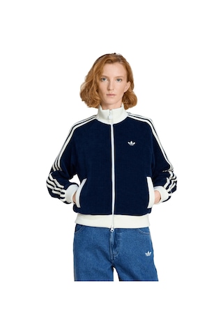 Ks7779-k Adidas Velour Knıt Tt Kadın Ceket Lacivert Ks7779-k Lacivert
