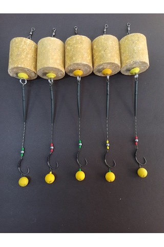 Sazan Rig Küspe Aparatlı Karışık Rig Takımı 5’li Set