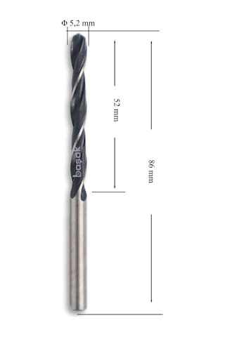 MTE 5,2 mm Haddeli Metal Matkap Ucu HSS DIN 338