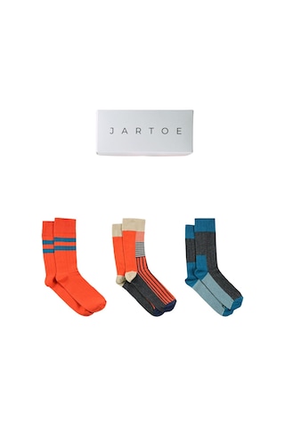 Erkek Rubi 3'lü Soket Çorap Renkli