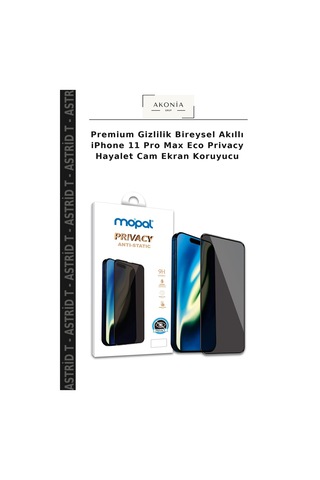 Premium Gizlilik Bireysel AkıllıApple iPhone Uyumlu 11 Pro Max Eco Privacy Hayalet Cam Ekran Koruyucu