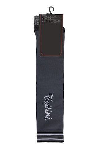 Tattini Unisex Tekstil Koyu Gri Binici Çorap 990 Functıonal Socks Y26 D.gray/black Siyah
