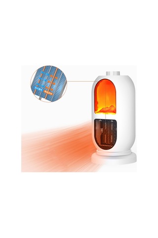 Suntek Mini Kişisel Masaüstü Elektrikli Isıtıcı İç Beyaz