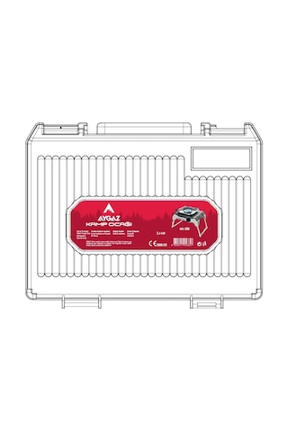 Aygaz Ms-200df Taşınabilir Gazlı Kamp Ocağı - 2.3 Kw Brülör, Katlanabilir Ayaklı, Taşıma Çantalı Kartuşlu Ocak Gri - Siyah