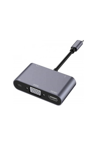 Type-C To 4K Hdmi Vga Usb 3.0 Otg Audio Ses Çevirici Kablo 5 In 1 (533635045)