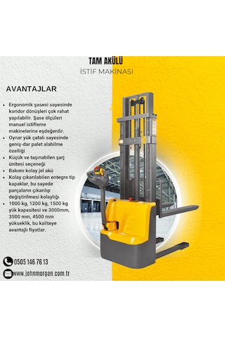 John Morgan CDD15R-EN 1500 KG İstif Makinesi