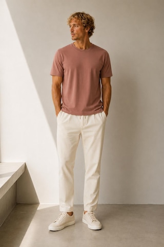 Alexandergardi Pamuklu Basic T-shirt Camel