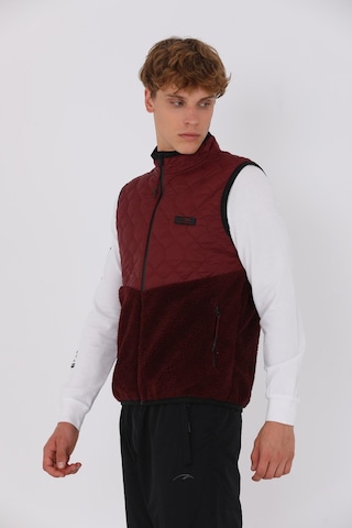Maraton Regular Erkek Dik Yaka Bordo- Yelek Bordo-