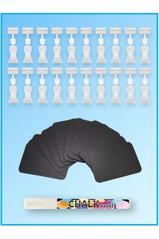 Psmtorg Siyah Tebeşir Prikli Tahta Etiket Tutucu Flamastro 34611097 Diğer